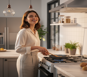 طباخ سمارت غازي 4 مواقد تركي حجم 60*60 Smart Gas Cooker
