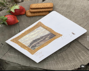 دفتر رسم - لوحة الصحراء the dessert painting sketching notebook