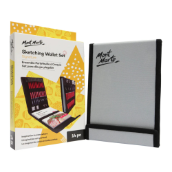 مونت مارت حقيبة سكيچ Mont Marte Signature Sketching Wallet Set،