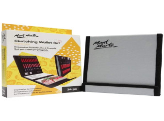 مونت مارت حقيبة سكيچ Mont Marte Signature Sketching Wallet Set،