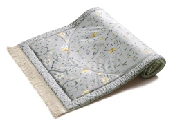 سجادة صلاة مبطنة بتصميم زهرة اللوتس الصفراء Yellow Louts Premium Prayer Mat
