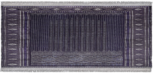 سجادة صلاة طبية باللون الكحلي والازرق Indo Songket Medical Prayer Mat