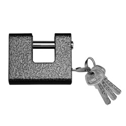 قفل حديدي على شكل U مع 5 مفاتيح أمان – قياس 90 ملم Heavy-Duty U-Shaped Padlock with 5 Security Keys – 90mm