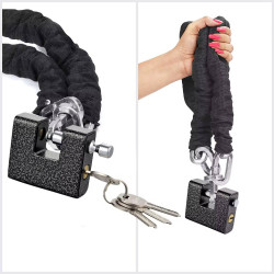 قفل حديدي على شكل U مع 5 مفاتيح أمان – قياس 90 ملم Heavy-Duty U-Shaped Padlock with 5 Security Keys – 90mm