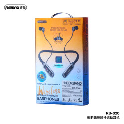REMAX-RB-S20  سماعات رياضية لاسلكية بشريط عنق شفاف REMAX -   RB-S20 - Transparent Wireless NeckBand Sports Earphones
