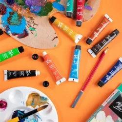 الوان اكرلك مونت مارت 12 لون 12 ml Mont Marte Acrylic Paints Signature 12ml 12 Piece