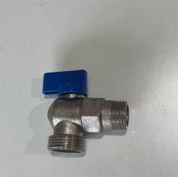 قفل غسالة معدني بقياس 3/4 × 1/2 بمقبض أزرق Washing Machine Valve 3/4 × 1/2 with Blue Handle