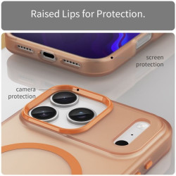 كفر لأجهزة ايفون 17 برو ماكس مع ماك سيف iPhone 17 Pro Max Acrylic Frosted Case with MagSafe