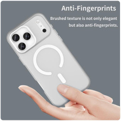 كفر لأجهزة ايفون 17 برو ماكس مع ماك سيف iPhone 17 Pro Max Acrylic Frosted Case with MagSafe