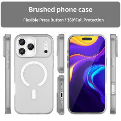 كفر لأجهزة ايفون 17 برو ماكس مع ماك سيف iPhone 17 Pro Max Acrylic Frosted Case with MagSafe