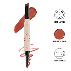 أحمر شفاه ومحدد شفاه مات 2 في 1 – فينيش غني Two In One Lipstick & Lipliner Matte Finish