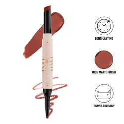أحمر شفاه ومحدد شفاه مات 2 في 1 – فينيش غني Two In One Lipstick & Lipliner Matte Finish