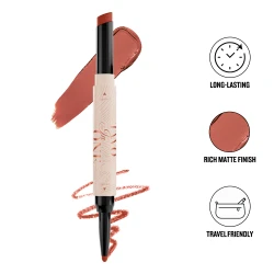 أحمر شفاه ومحدد شفاه مات 2 في 1 – فينيش غني Two In One Lipstick & Lipliner Matte Finish