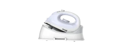 مكواة بخار سيراميك  1300-1600 واط خزان ماء 180 مل لون أبيض Steam Iron