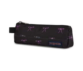 حافظة جانسبورت الصغير للاكسسوارات -اسود مع فيونكات وردية Jansport - Basic Accessory Pouch -BAD BOWS