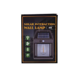 مصباح جداري شمسي بحسّاس حركة Solar Wall Lamp with PIR Motion Sensor