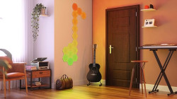 Nanoleaf Hexagons مجموعة  الذكية مع 9 لوحات إضاءة لتخصيص الغرفة + مجموعة مربعات قماشية نانوليف الذكية، 9 مربعات ضوئية Nanoleaf shapes hexagons smarter kit 9x lights panels customize room + nanoleaf canvas squares smart kit 9 light squares