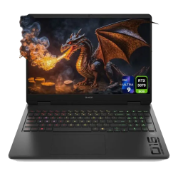 لابتوب الألعاب HP Omen 16 بمعالج Ultra 9 وكرت شاشة RTX 5070 وشاشة 16 بوصة 240Hz HP Omen 16 Ultra 9-285H 16GB DDR5 1TB SSD 8GB RTX 5070 16 Inch WUXGA 240Hz Windows 11