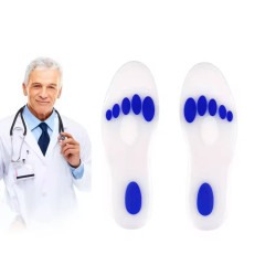 نعل سيليكون طبي لتخفيف آلام القدم والضغط Silicone Gel Insoles for Foot Pain Relief