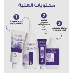 صبغة شعر مجموعة اللون الاشقر رمادي Excellence Ash Supreme Haircolor