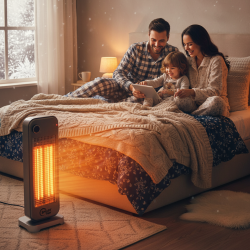 دفاية عمودية هيترات كاربونية اقتصادية بقدرة 900 واط Vertical heater