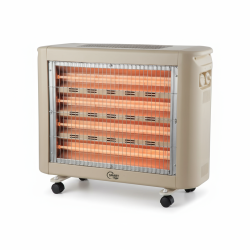 مدفأة سمارت 6 شمعات كوارتز بحرارة عالية مع اطارات للتحرك بسهولة Smart Heater