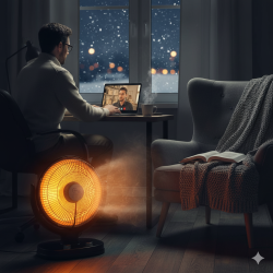 هيتر ديكور تدفئة ذكية  محيطية دوران باتجاهين اقتصادي Heater Decor Perimeter
