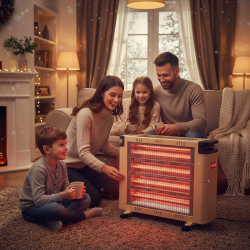 دفاية سمارت 6 شمعات بتحكم ذكي وسهولة التنقل Smart Heater
