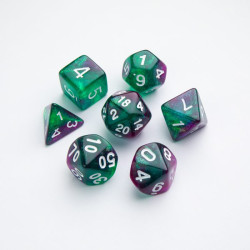 سيت زارات 3D اورورا GAMEGENIC RPG DICE SET - GALAXY SERIES - AURORA
