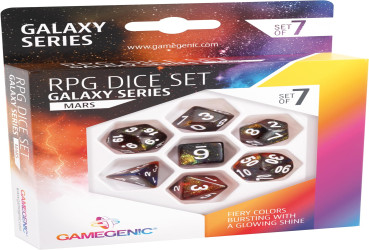سيت زارات 3D مارس GAMEGENIC RPG DICE SET - GALAXY SERIES - MARS