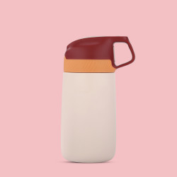 قنينة معدنية للأطفال Puff Matte Cherry Dune Flippii Bottle 350ml