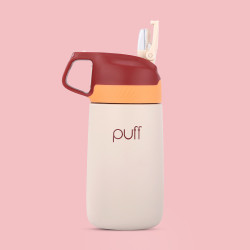 قنينة معدنية للأطفال Puff Matte Cherry Dune Flippii Bottle 350ml