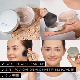 لوس باودر فاونديشن بتغطية متوسطة للوجه Mineral Powder Foundation Loose Medium Coverage Face