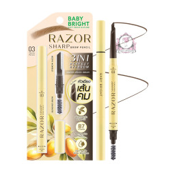 قلم حواجب بشفرة وفرشاة Razor Sharp Brow Pencil