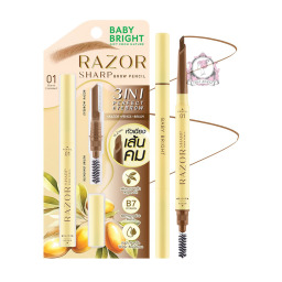 قلم حواجب بشفرة وفرشاة Razor Sharp Brow Pencil