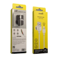 كابل شحن لايتنك من شركة بودي DC227L10W Budi DC227L10W 3A iPhone Lightning Power Charge