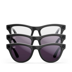 نظارة ميتا راي بان اطار اسود لامع عدسة بنفسجي متغير RAYBAN META SKYLER SHINY BLACK AMETHYST C601/CH52