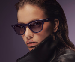 نظارة ميتا راي بان اطار اسود لامع عدسة بنفسجي متغير RAYBAN META SKYLER SHINY BLACK AMETHYST C601/CH52
