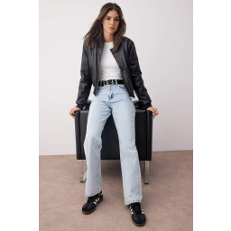 جينز واسع الساق عالي الخصر نسائي Wide Leg High Waist Jeans for Women