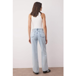 جينز واسع الساق عالي الخصر نسائي Wide Leg High Waist Jeans for Women