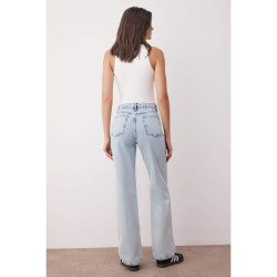 جينز واسع الساق عالي الخصر نسائي Wide Leg High Waist Jeans for Women