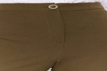 بنطلون منسوج بقصة أرجل واسعة وخصر مرتفع High Waist Flare Leg Woven Trousers