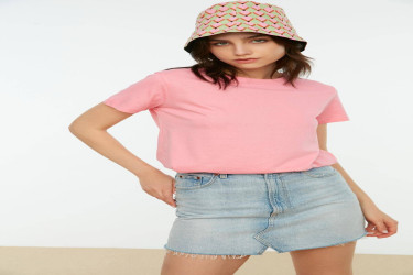 تيشيرت محبوك من القطن بياقة دائرية ضيقة - عبوة من قطعتين Crew Neck 100% Cotton Knitted T-Shirt - 2-Pack