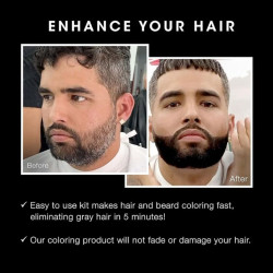 مصحح فوري للشعر واللحية مقاوم للعرق Instant Hair and Beard Touch Up - Sweat Resistant