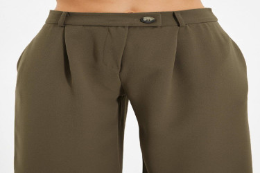 بنطلون منسوج بأرجل واسعة Wide Leg Woven Trousers