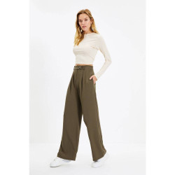 بنطلون منسوج بأرجل واسعة Wide Leg Woven Trousers