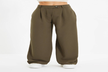 بنطلون منسوج بأرجل واسعة Wide Leg Woven Trousers