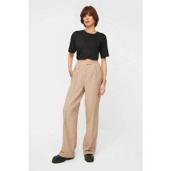 بنطلون منسوج بأرجل واسعة وخصر مرتفع High Waist Wide Leg Woven Pants