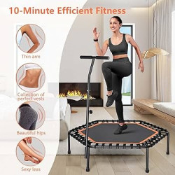 رامبولين رياضي من Promecity مع مقبض قابل للتعديل Promecity Rebounder Trampoline with Adjustable Handle
