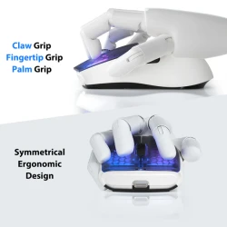 ماوس الألعاب X5 فائق الخفة 49 جرام بثلاثة أوضاع اتصال وإضاءة RGB - أبيض X5 Tri-Mode Gaming Mouse 49g Ultra-Light with RGB Backlit Main Click–White